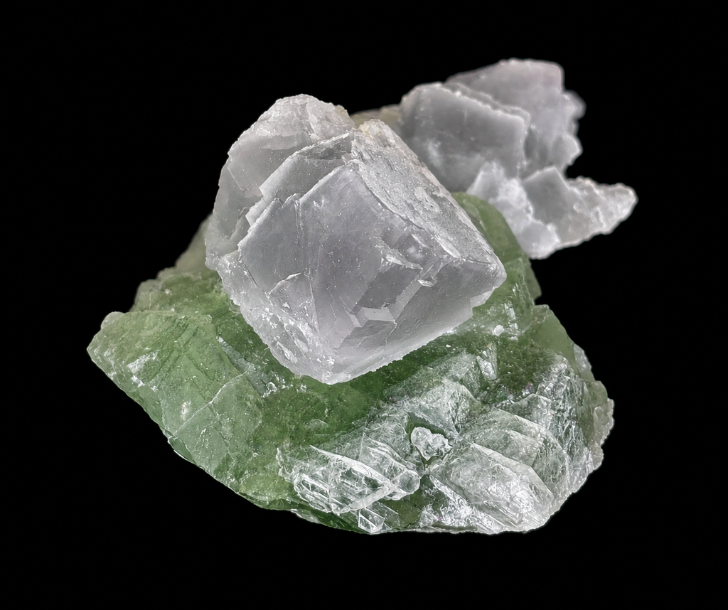 Green & Purple Fluorite with Quartz | Yaogangxian Mine China | Cabinet Crystal Cluster 15cm – Collector Specimen