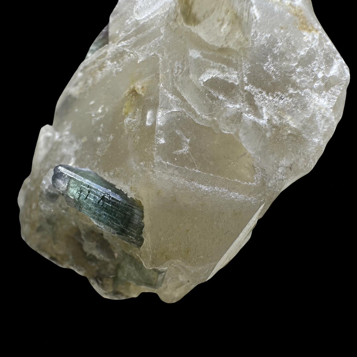 Bicolor Tourmaline on Quartz from Minas Gerais, Brazil