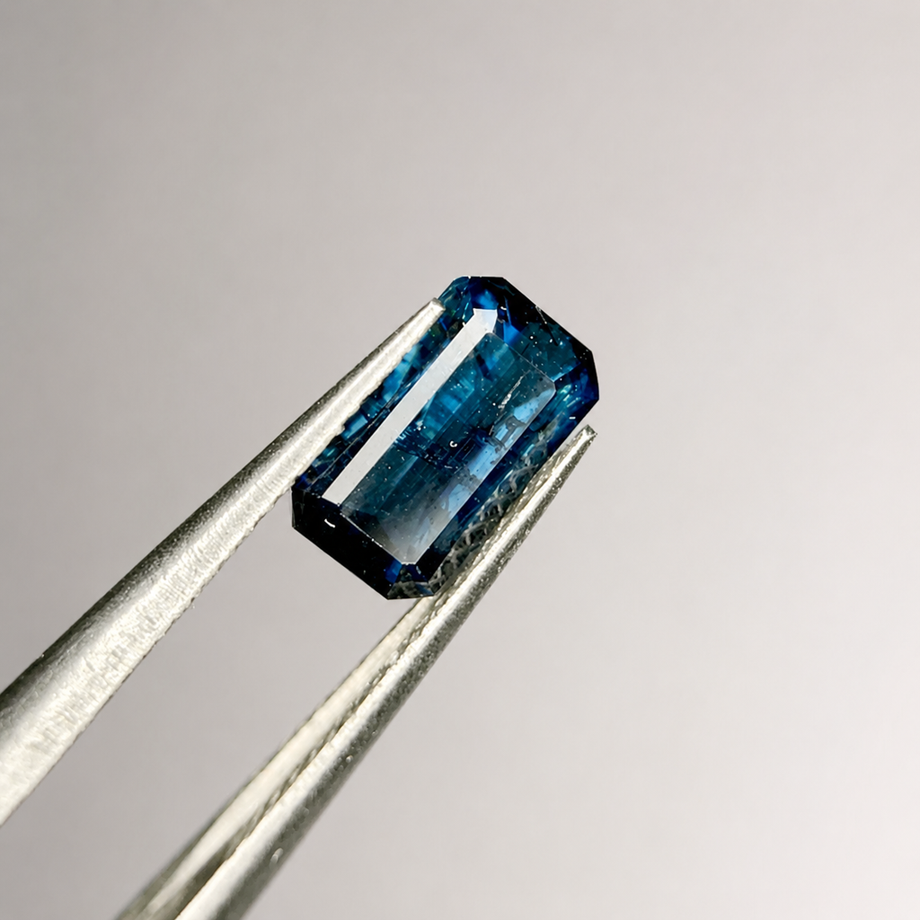 1.20 ct Natural Blue Tourmaline Gemstone from Afghanistan
