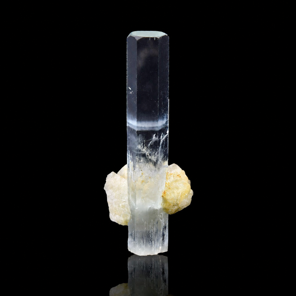 Terminated Aquamarine Crystal from Shigar, Pakistan