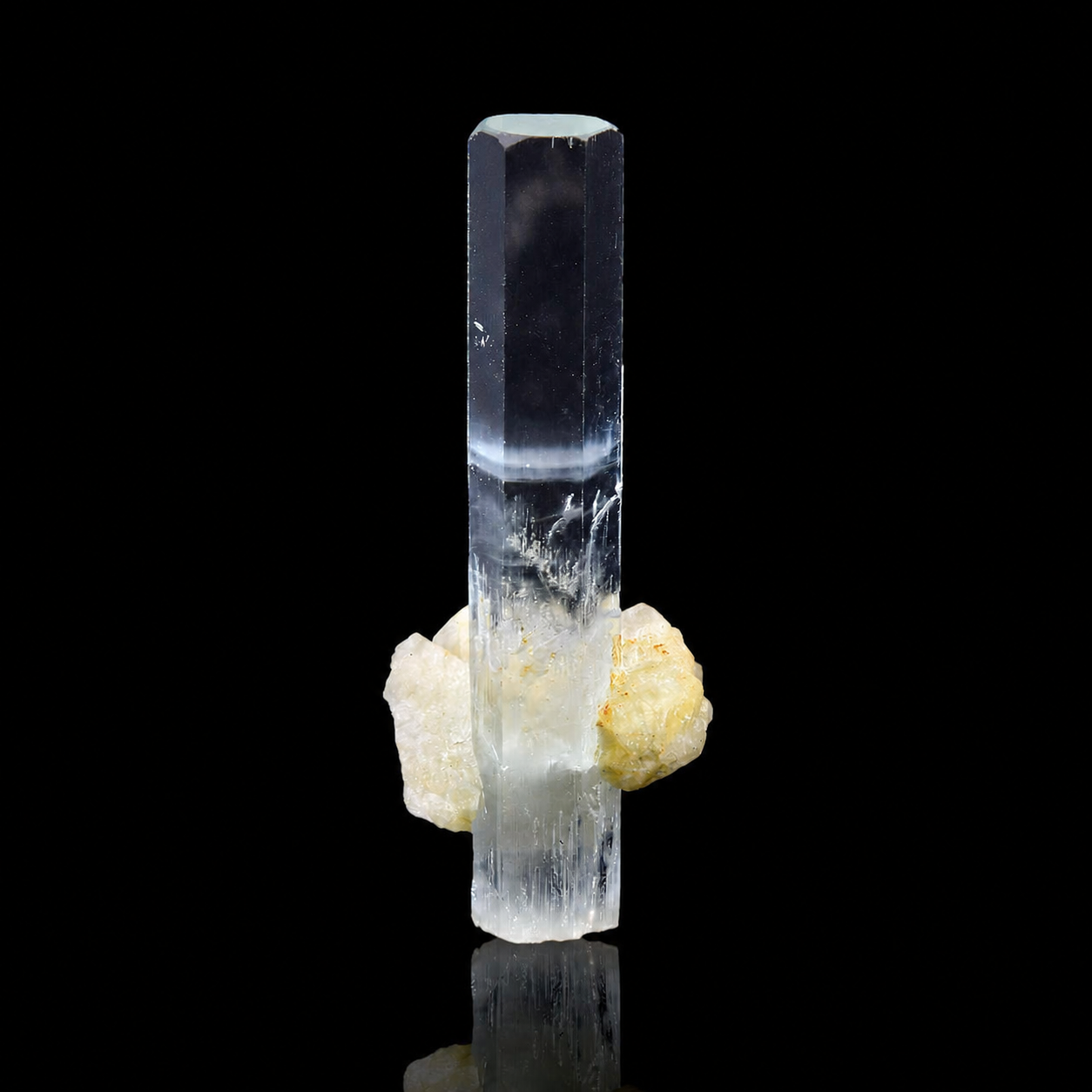 Terminated Aquamarine Crystal from Shigar, Pakistan