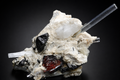 Aquamarine with Spessartine & Schorl from Skardu, Pakistan