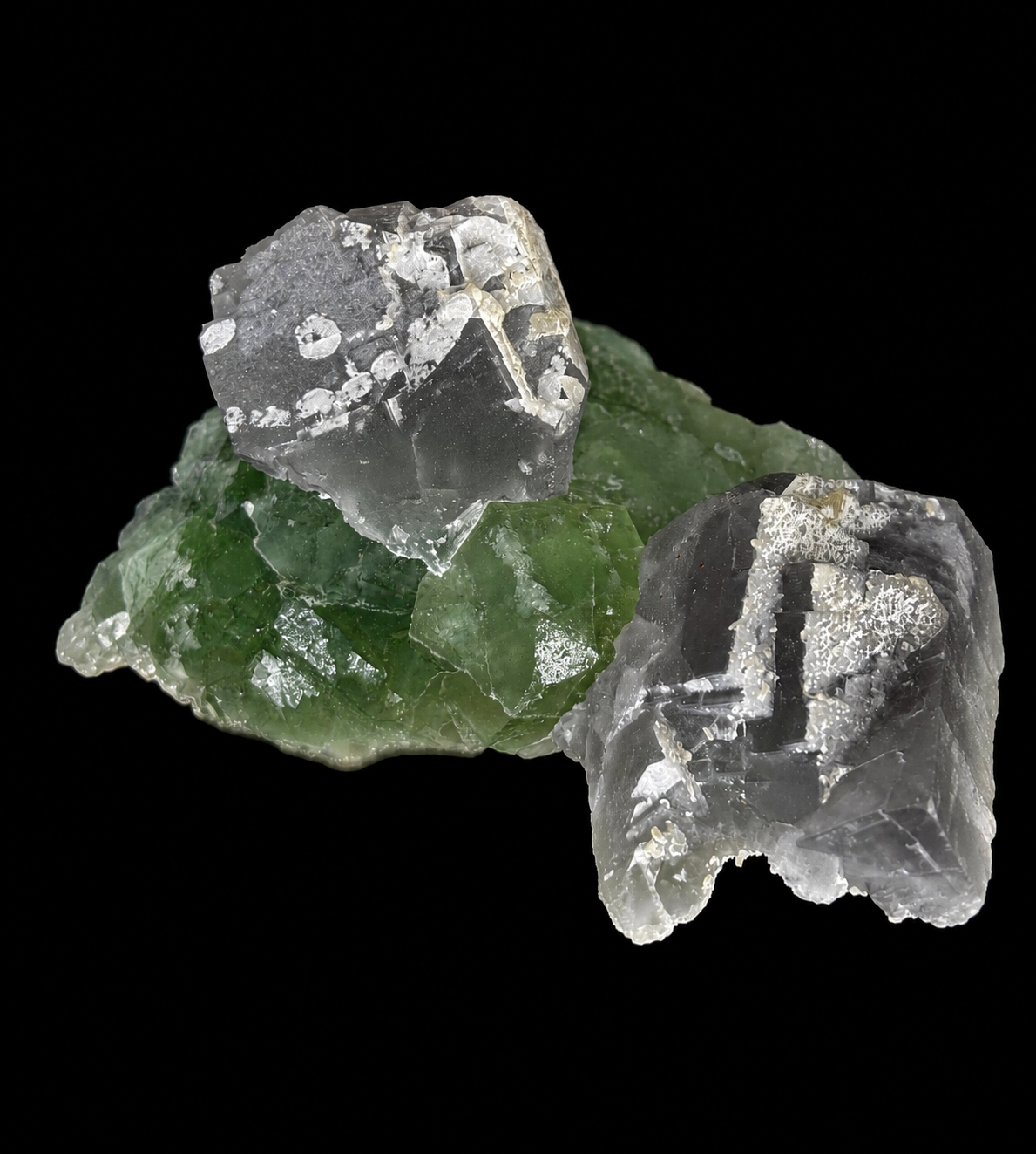 Green & Purple Fluorite with Quartz | Yaogangxian Mine China | Cabinet Crystal Cluster 15cm – Collector Specimen