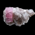 Pink Tourmaline on Mica from Paprok, Afghanistan