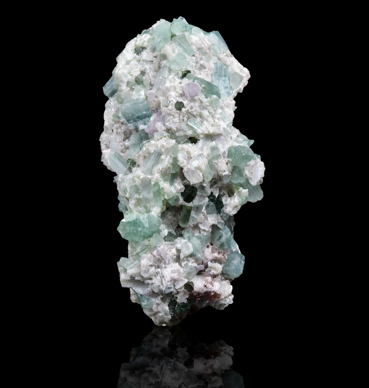 Blue-Green Tourmaline on Matrix Specimen | Afghanistan Crystal Display (5.5 cm)