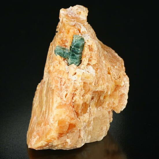 Blue-Green Fluorapatite on Calcite from Lake Baikal, Russia