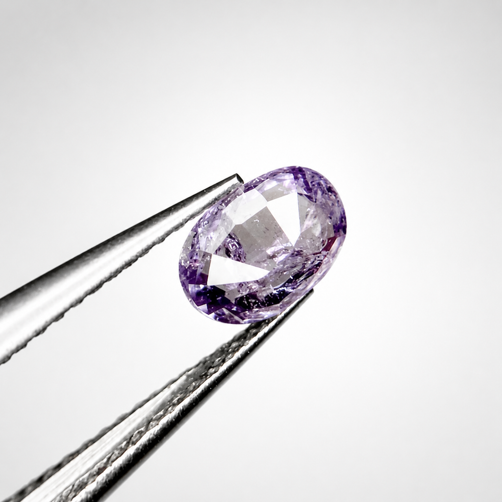 0.60 ct Natural Purple Spinel Gemstone from Badakhshan, Afghanistan