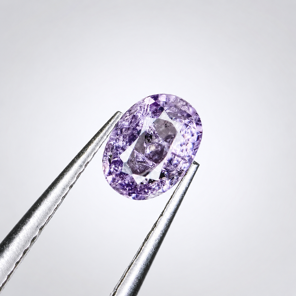 0.60 ct Natural Purple Spinel Gemstone from Badakhshan, Afghanistan