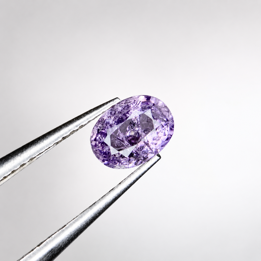 0.60 ct Natural Purple Spinel Gemstone from Badakhshan, Afghanistan
