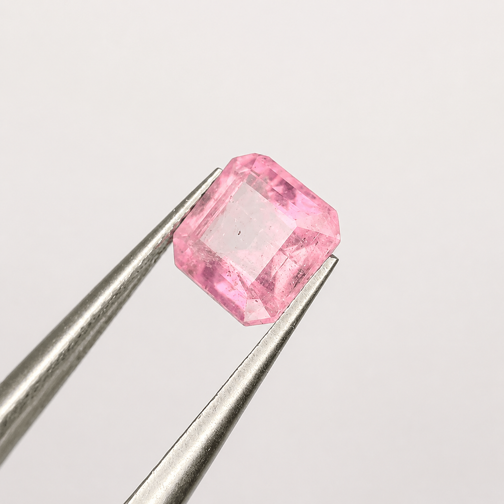 1.25 ct Natural Pink Tourmaline Gemstone from Afghanistan