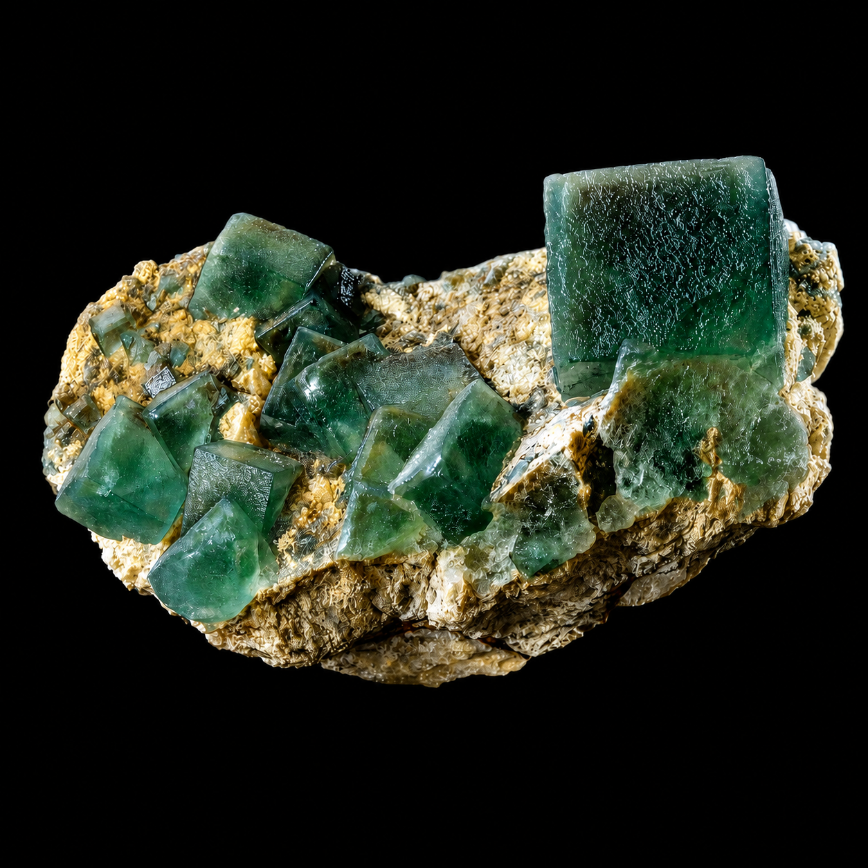 Green Fluorite on Matrix from Kharan, Pakistan