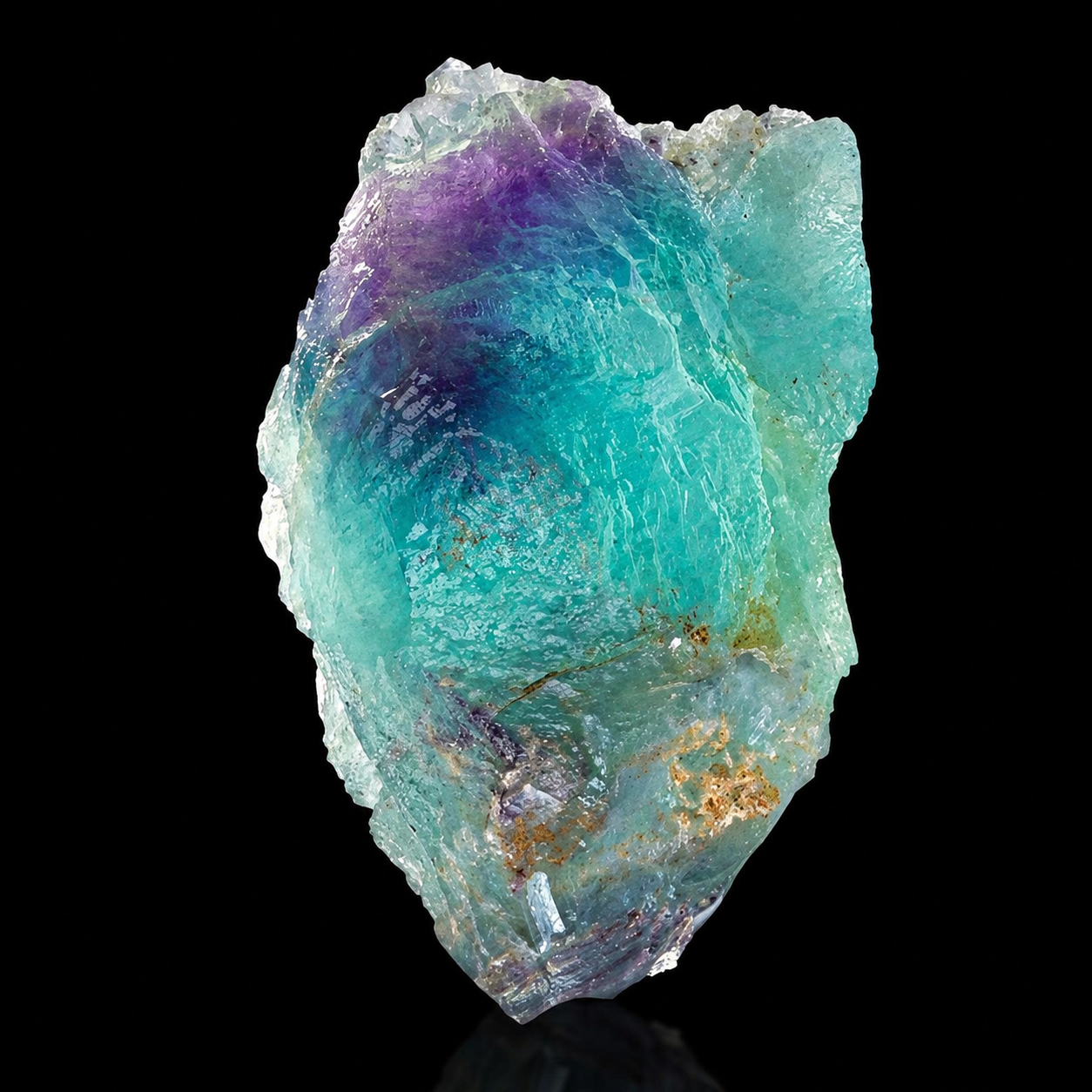 Blue-Green & Purple Fluorite Crystal from Salzburg, Austria